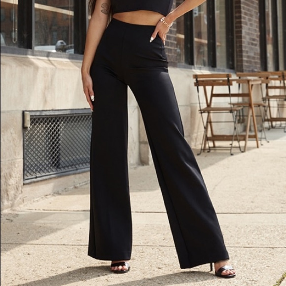 Express NWT Wide Leg Black Dress Pants